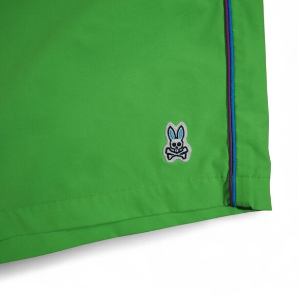Psycho Bunny Ratcliff Swim Shorts Men's XXL Lime Green - Picture 4 of 10